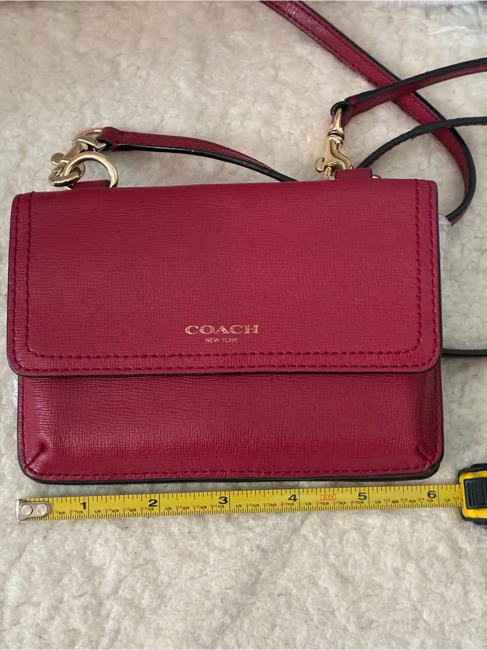 Coach Red Leather Madison